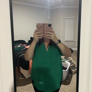 Torrid Mint short sleeve Harper blouse